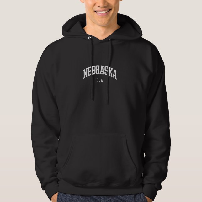Nebraska USA - Uni Style Vacation Souvenir Fan Hoodie (Vorderseite)