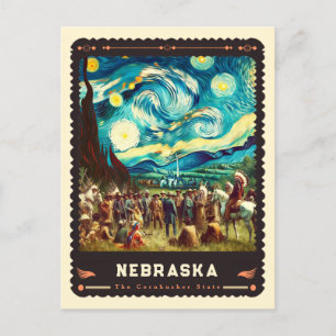 Nebraska   Vincent Van Gogh Inspiriert Postkarte