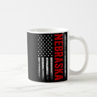Nebraska Vintag US American Flag Retro for Men Wo Kaffeetasse