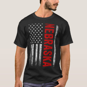 Nebraska Vintage US-amerikanische Flagge Retro für T-Shirt