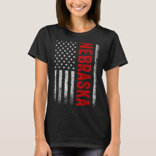 Nebraska Vintage US-amerikanische Flagge Retro für T-Shirt