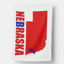 Nebraska Wal Blue Flag