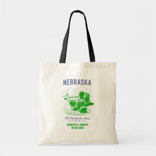 Nebraska Wedding Welcome Bag, Staat Liebe Tragetasche