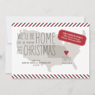 Nebraska Weihnachtsfeiertag Feiertagskarte