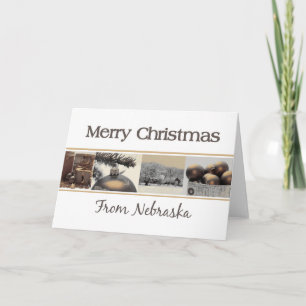 Nebraska Weihnachtskarte, Staat spezifisch Feiertagskarte
