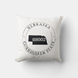 Nebraska Zip Code Pillow Kissen