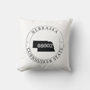 Nebraska Zip Code Pillow Kissen