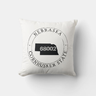 Nebraska Zip Code Pillow Kissen
