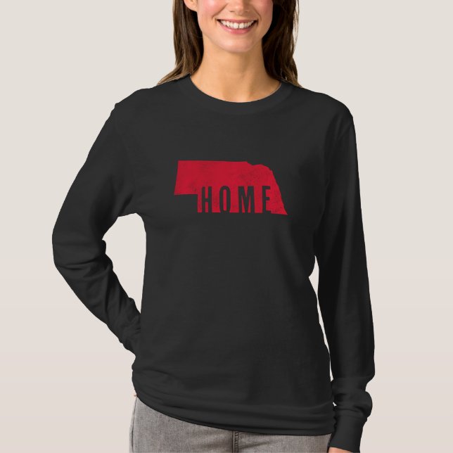 Nebraska Zuhause T-Shirt (Vorderseite)