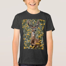 Nebraskan Weiße Schwänze Hirsch 2 Tri-Blend Shirt