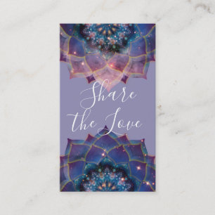 Nebula Bloom Mandala Empfehlungskarte