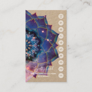 Nebula Bloom Mandala Visitenkarte