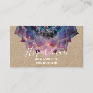 Nebula Bloom   Mandala Visitenkarte