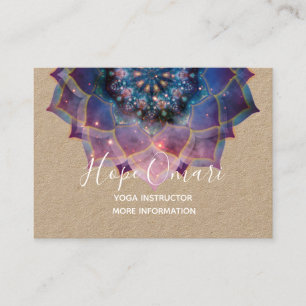 Nebula Bloom   Mandala Visitenkarte