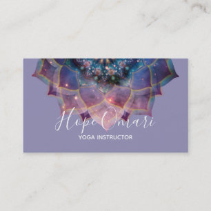 Nebula Bloom Mandala Visitenkarte