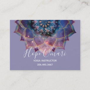 Nebula Bloom Mandala Visitenkarte
