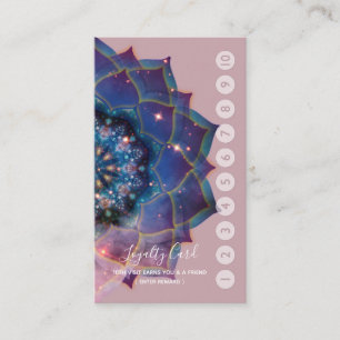 Nebula Bloom Mandala Visitenkarte