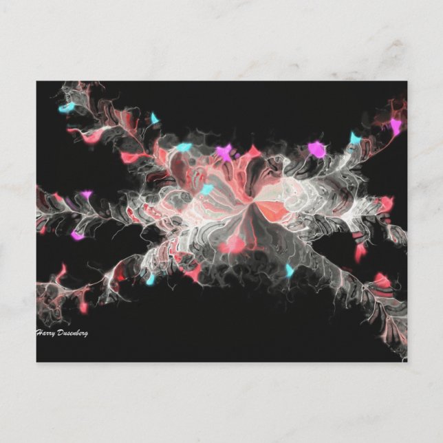 Nebula-Blume Postkarte (Vorderseite)