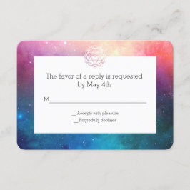 Nebula & Chakra Rsvp Card Karte