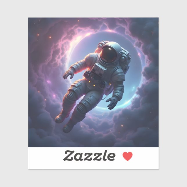 Nebula Drift - Square Vinyl Sticker (Blatt)