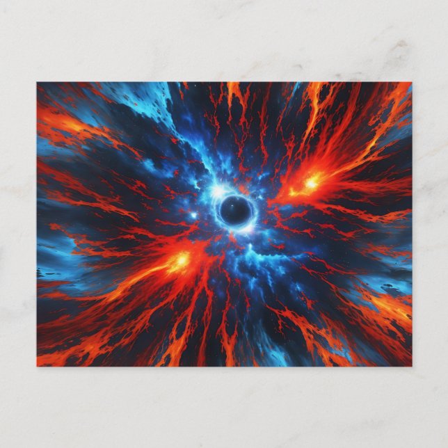 Nebula Fiery Vortex Postkarte (Vorderseite)