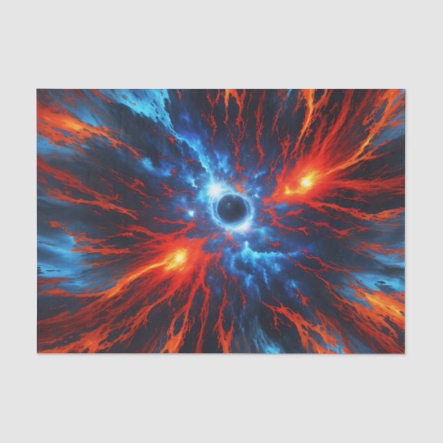 Nebula Fiery Vortex Seidenpapier (Vorderseite)