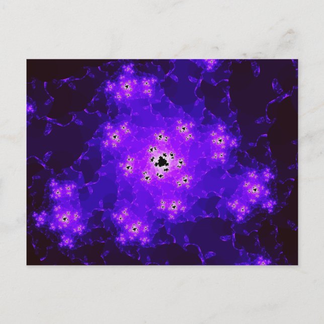 Nebula Fraktal Postkarte (Vorderseite)