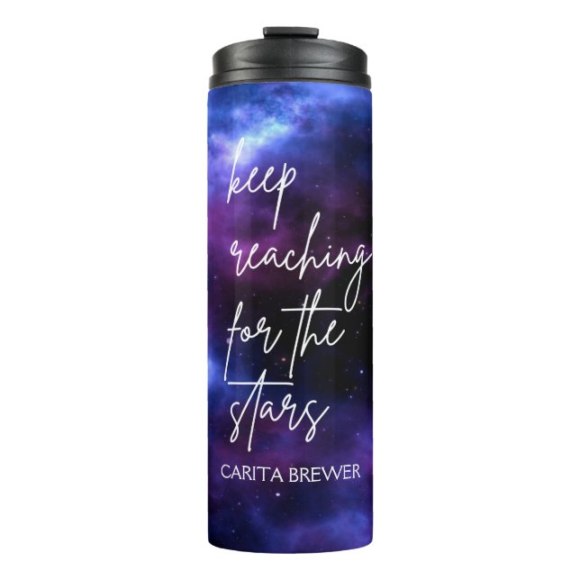 Nebula Galaxy Inspiration Thermal Tumbler Thermosbecher (Vorderseite)
