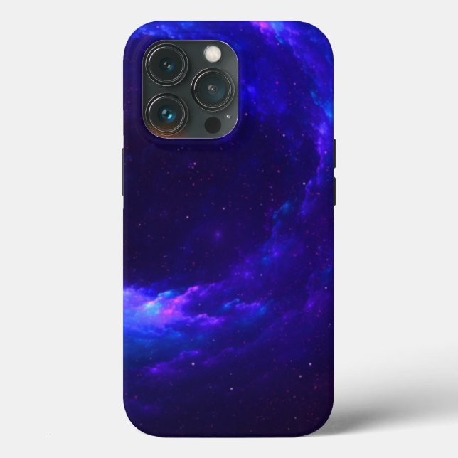 Nebula Gas Cloud Ring Blau und Lila Case-Mate iPhone Hülle (Rückseite)