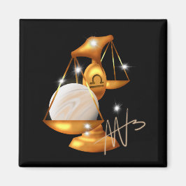 Nebula Libra Venus Zodiac Magnet