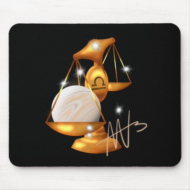 Nebula Libra Venus Zodiac Mousepad (Vorne)