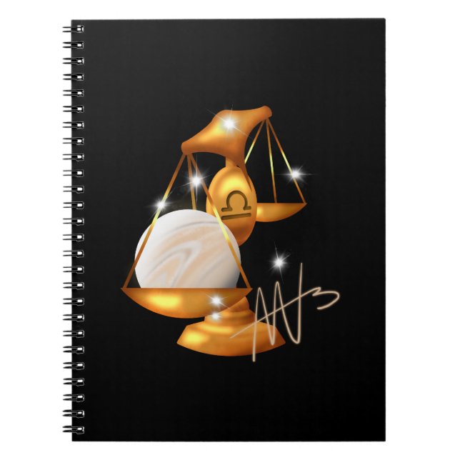 Nebula Libra Venus Zodiac Notizblock (Vorderseite)