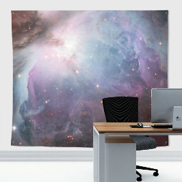 Nebula Orion Astronomie Blau Rosa violette Sterne Wandteppich