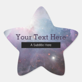 Nebula Orion Astronomie rosa violette Sterne Stern-Aufkleber