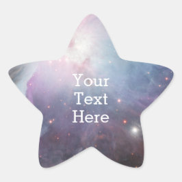 Nebula Orion Astronomie rosa violette Sterne Stern-Aufkleber