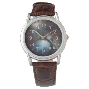 Nebula Orion Astronomisch blau-braune beige Sterne Armbanduhr