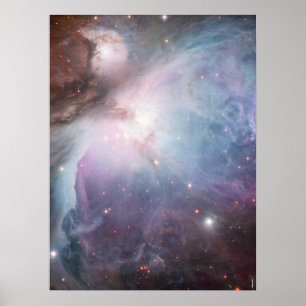 Nebula Orion Astronomisch blau-braune beige Sterne Poster