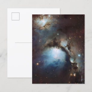 Nebula Orion Astronomisch blau-braune beige Sterne Postkarte