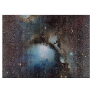 Nebula Orion Astronomisch blau-braune beige Sterne Schneidebrett