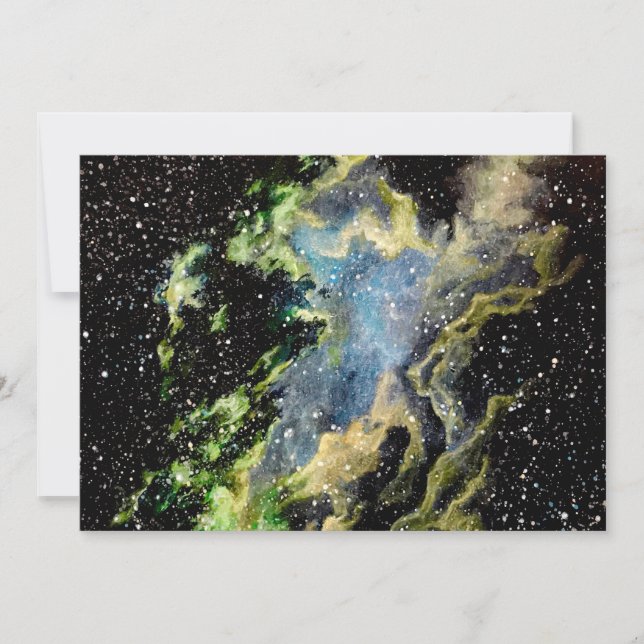 Nebula Painting Grußkarte Karte (Vorderseite)