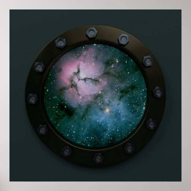 Nebula Porthole Poster (Vorne)
