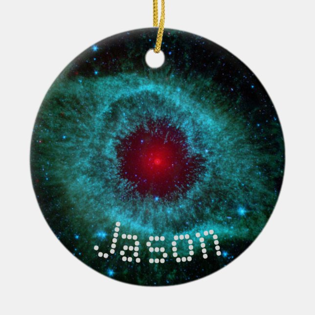 Nebula Science Space Gegee Weihnachtsnamen Keramik Ornament (Vorne)