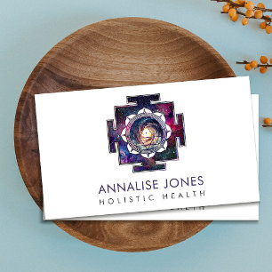 Nebula Sky Sri Yantra / Sri Chakra Visitenkarte