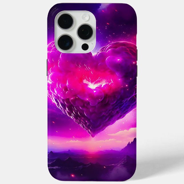 Nebula Stars Celestial Heart Romance Case-Mate iPhone Hülle (Rückseite)
