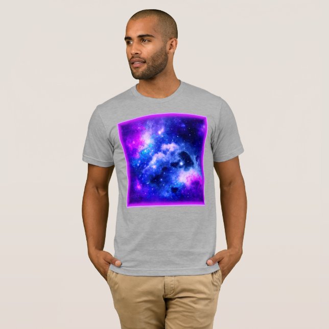 "Nebula Stars" - Eine Atemberaubende digitale Kuns T-Shirt (Vorne ganz)