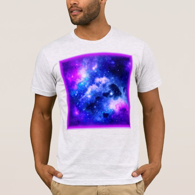 "Nebula Stars" - Eine Atemberaubende digitale Kuns T-Shirt (Vorderseite)