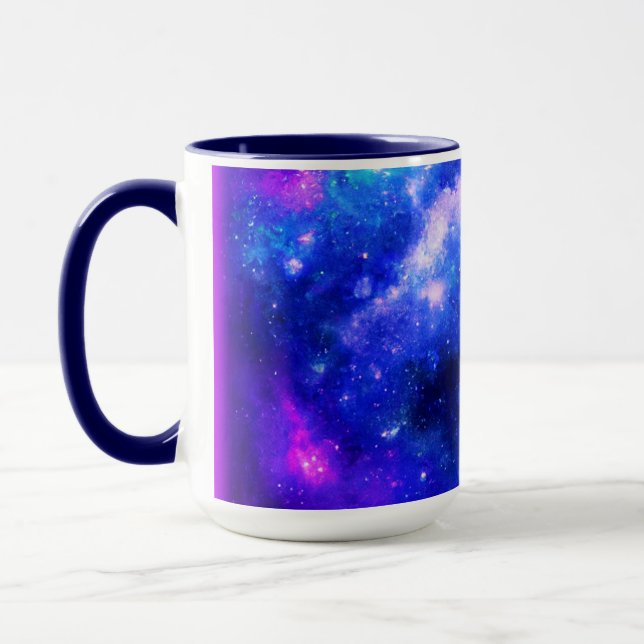 "Nebula Stars" - Eine Atemberaubende digitale Kuns Tasse (Links)