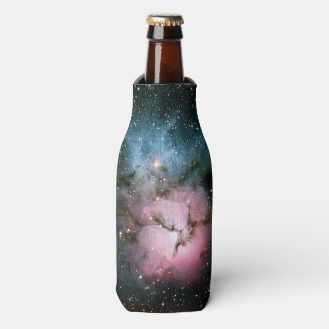 Nebula stars galaxy Hipster geek coole Weltraumwis Flaschenkühler (Flaschenvorderseite)