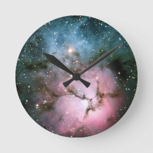 Nebula-Sterne-Galaxie-Hipster weckt coolen Naturra Runde Wanduhr
