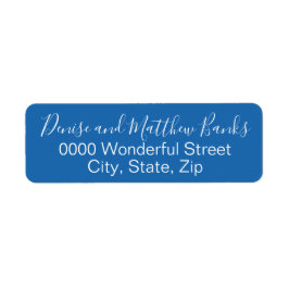 Nebulas Blue Address Label